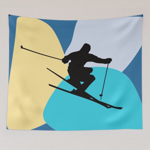 Artikelvorschau, Skifahren - hoch am Himmel entworfen und verkauft von MirucaDesign.