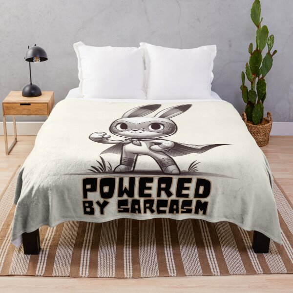 Item preview, Sarcastic Superhero Bunny Illustration designed and sold by RuyaFab.