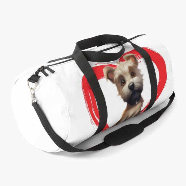 Item preview, Cairn Terrier Cartoon in Love Heart swoosh  designed and sold by For Dog Sake!®.