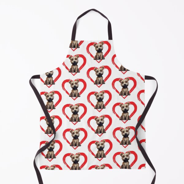 Item preview, Cairn Terrier Cartoon in Love Heart swoosh  designed and sold by For Dog Sake!®.