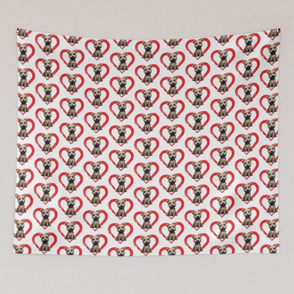 Item preview, Cairn Terrier Cartoon in Love Heart swoosh  designed and sold by For Dog Sake!®.