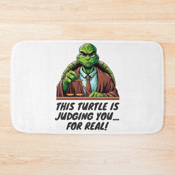 Item preview, this turtle, this turtle is judging you... for real! designed and sold by MarElfArtelier.