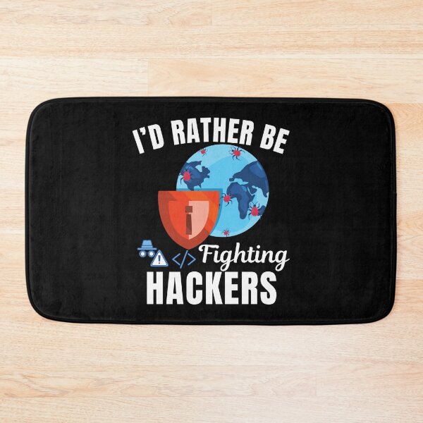 Item preview, I'd rather be fighting hackers, funny cyber security or cybersecurity attack defense expert, network security profession designed and sold by NBSStore.