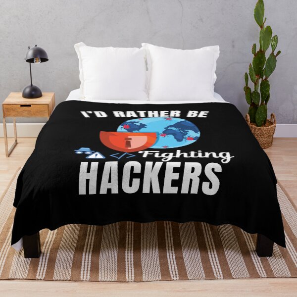 Item preview, I'd rather be fighting hackers, funny cyber security or cybersecurity attack defense expert, network security profession designed and sold by NBSStore.