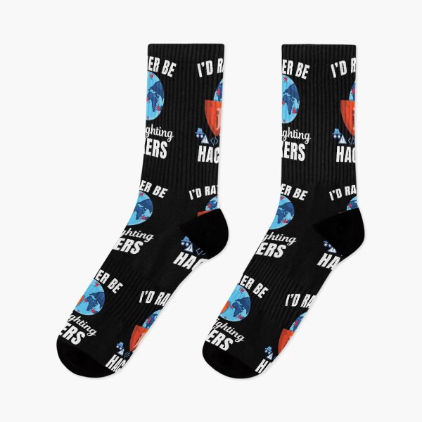 Item preview, I'd rather be fighting hackers, funny cyber security or cybersecurity attack defense expert, network security profession designed and sold by NBSStore.