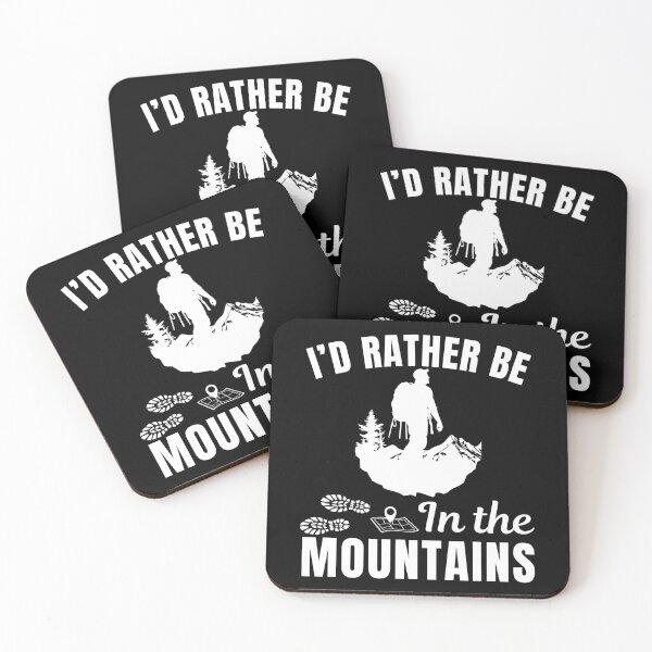 Item preview, I'd rather be in the mountains, funny hiking enthusiasts or hiking lifestyle fan adventure designed and sold by NBSStore.