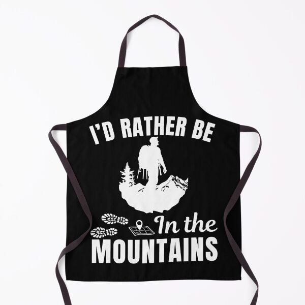 Item preview, I'd rather be in the mountains, funny hiking enthusiasts or hiking lifestyle fan adventure designed and sold by NBSStore.