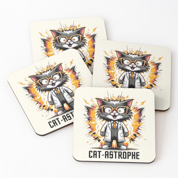 Item preview, Mad Scientist Cat-Astrophe - Explosive Feline Fun designed and sold by RuyaFab.