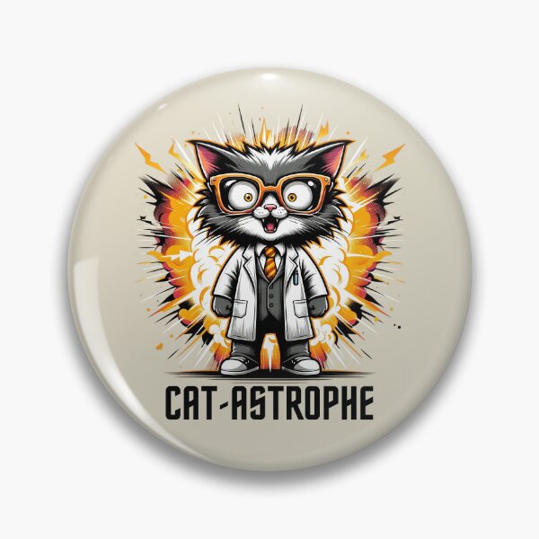 Item preview, Mad Scientist Cat-Astrophe - Explosive Feline Fun designed and sold by RuyaFab.