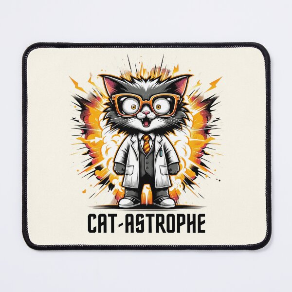 Item preview, Mad Scientist Cat-Astrophe - Explosive Feline Fun designed and sold by RuyaFab.