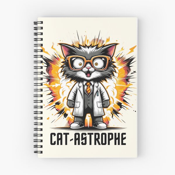 Item preview, Mad Scientist Cat-Astrophe - Explosive Feline Fun designed and sold by RuyaFab.