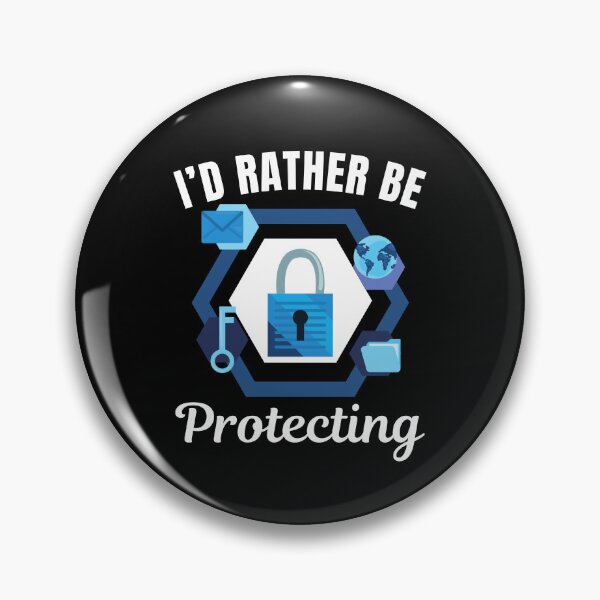 Item preview, I'd rather be protecting, funny cyber security or cybersecurity attack defense expert, network security profession designed and sold by NBSStore.
