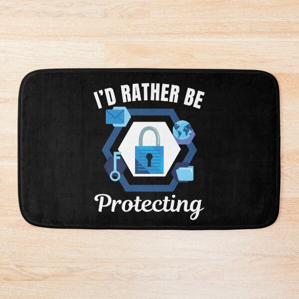 Item preview, I'd rather be protecting, funny cyber security or cybersecurity attack defense expert, network security profession designed and sold by NBSStore.