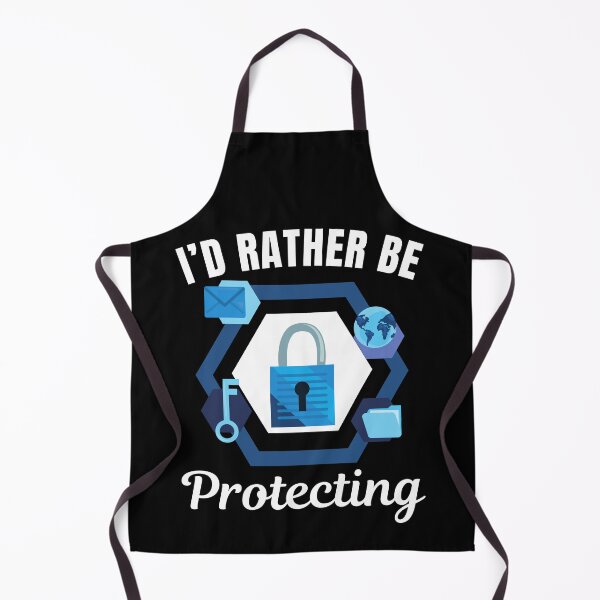 Item preview, I'd rather be protecting, funny cyber security or cybersecurity attack defense expert, network security profession designed and sold by NBSStore.