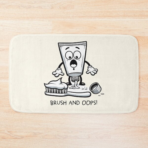 Item preview, Shocked Toothpaste Cartoon Illustration designed and sold by RuyaFab.