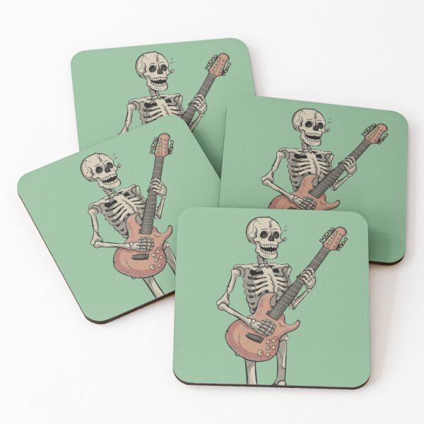 Item preview,  skeleton holding a guitar  designed and sold by M Khan.