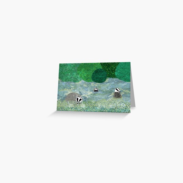 Item preview, Badgers in the Bluebells 2 designed and sold by katherineblower.