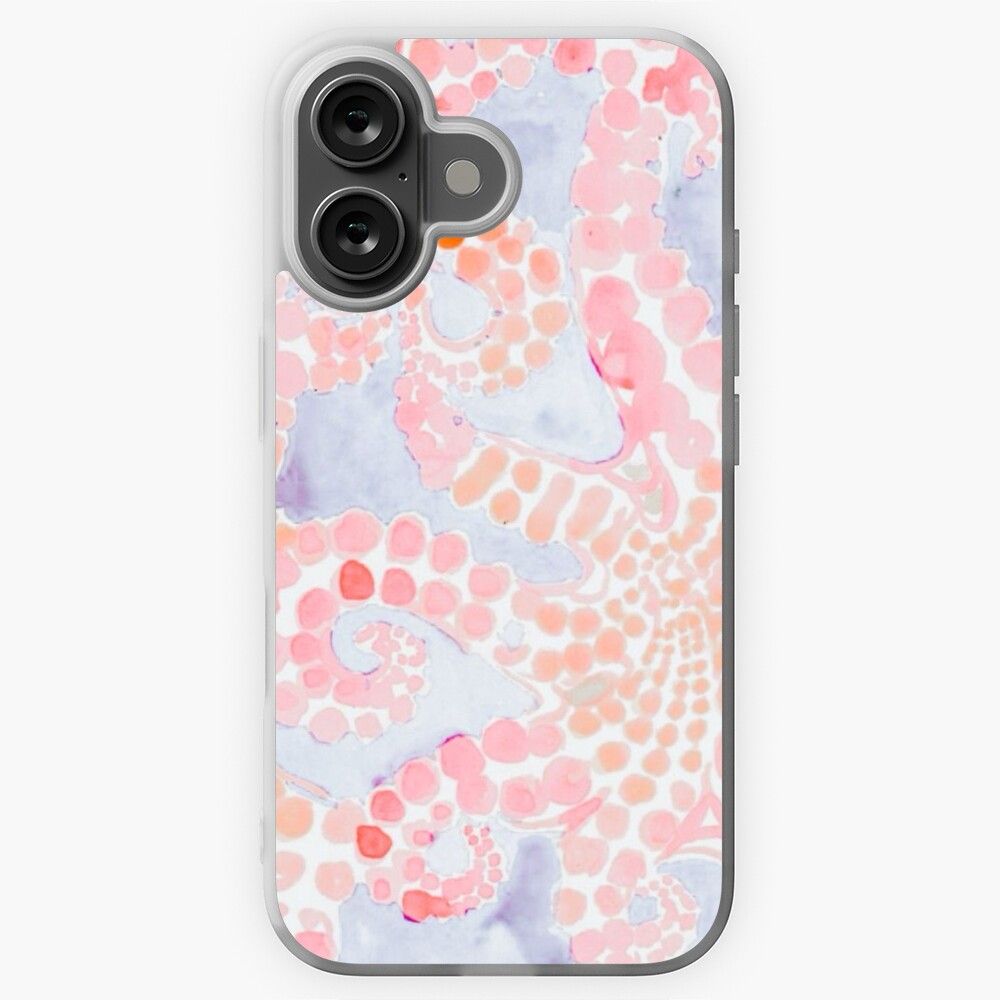 Orange and Purple Octopus Design  iPhone Case