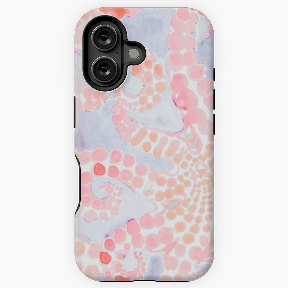 Orange and Purple Octopus Design  iPhone Case