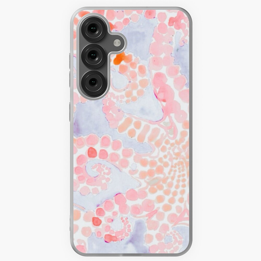Orange and Purple Octopus Design  iPhone Case