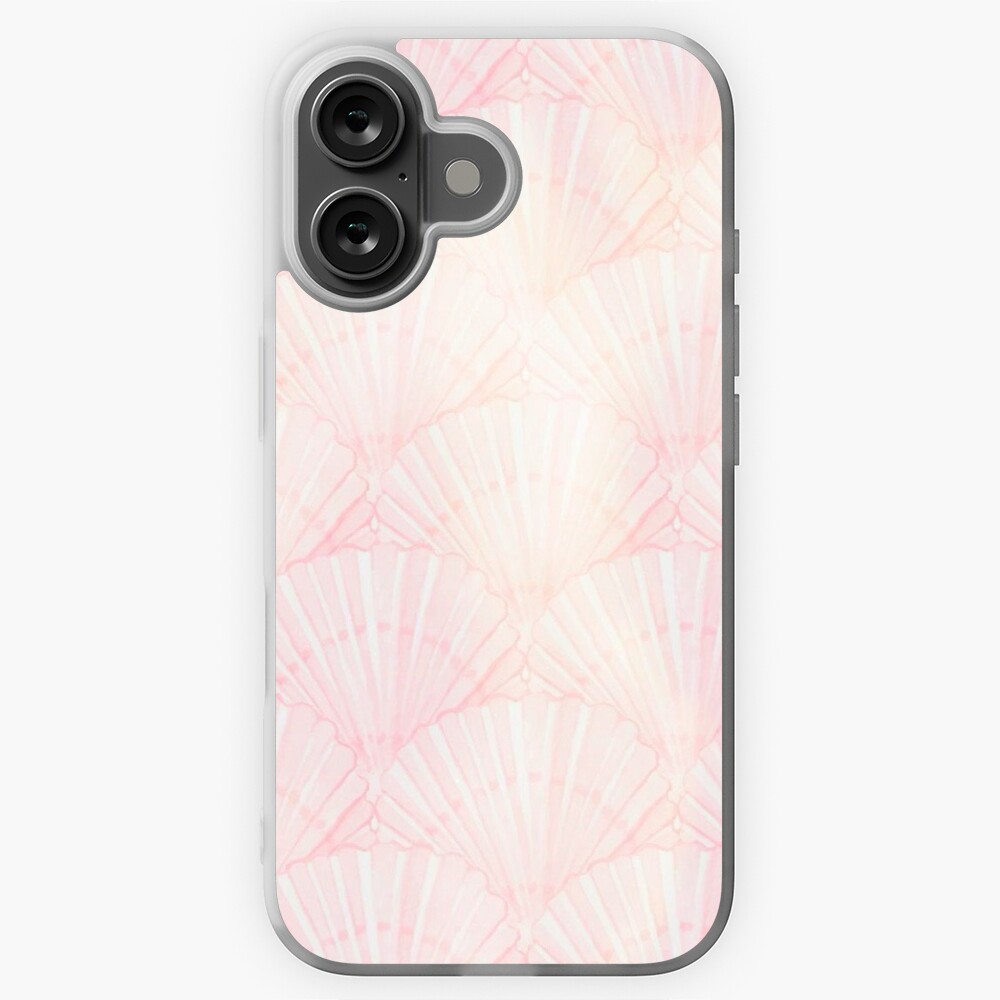 Warm Coral Seashell Design  iPhone Case