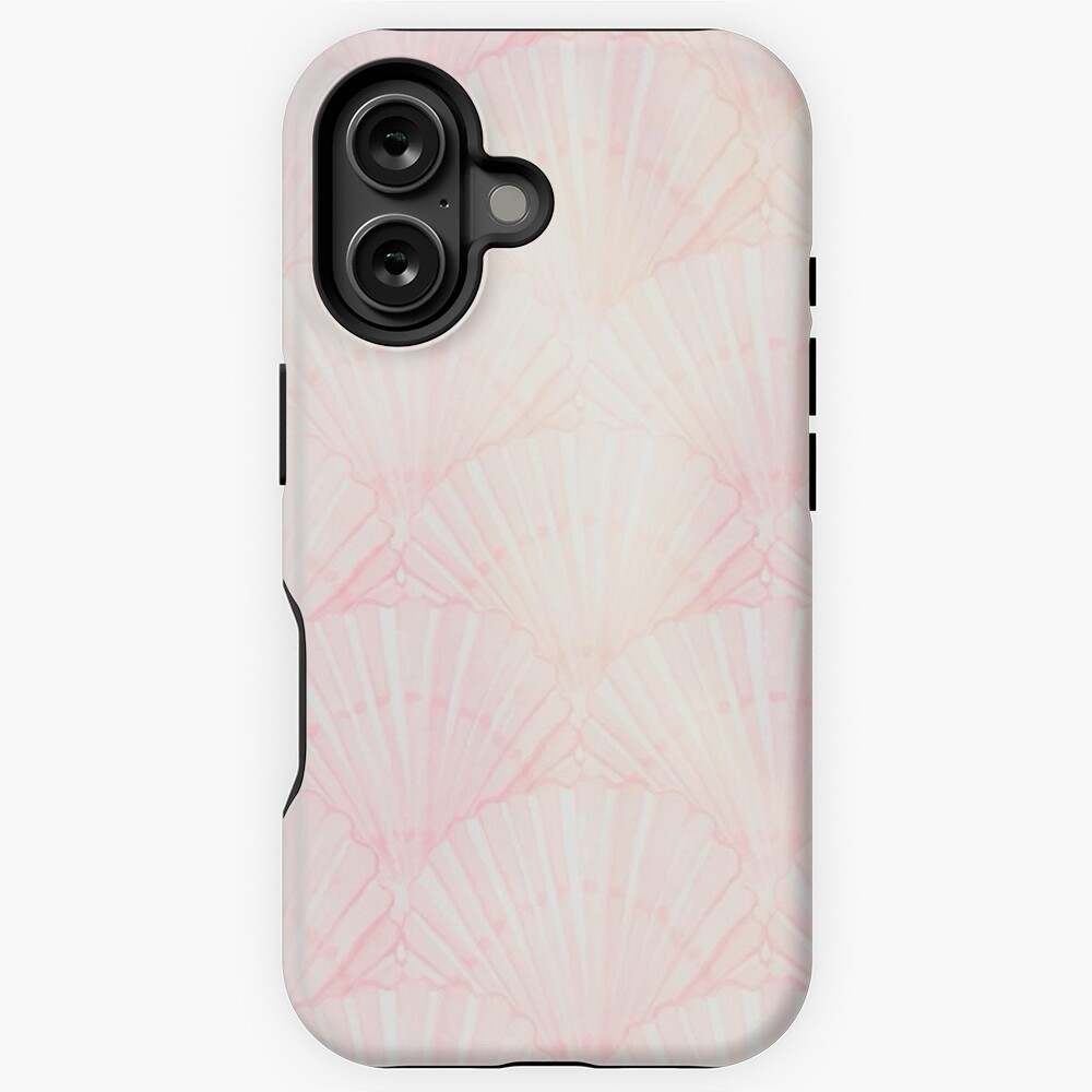 Warm Coral Seashell Design  iPhone Case