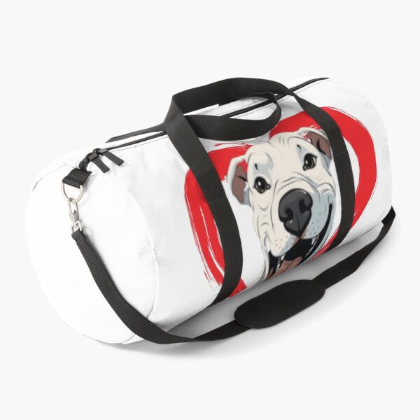 Item preview, Dogo Argentino Cartoon in Love Heart swoosh designed and sold by For Dog Sake!®.
