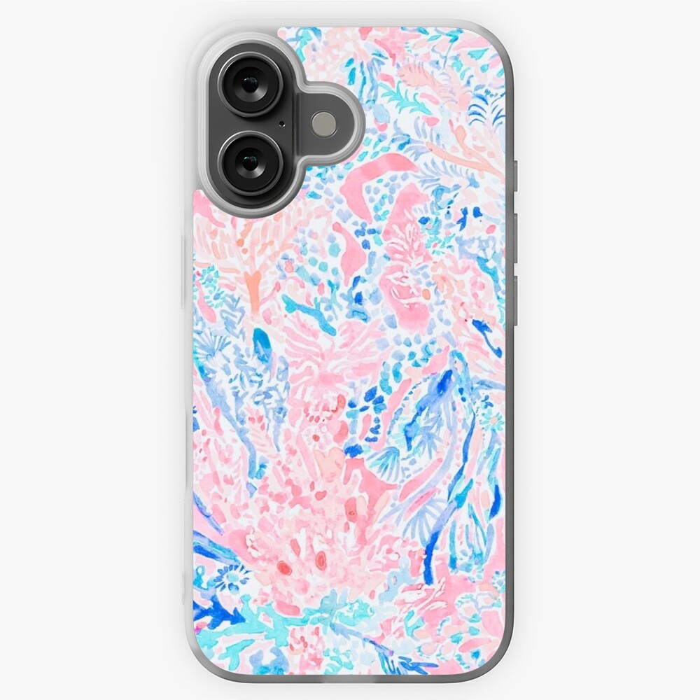 Blue and Pink Warm Water Design | iPhone Case