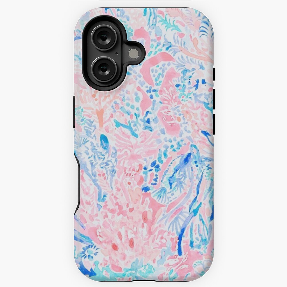Blue and Pink Warm Water Design | iPhone Case