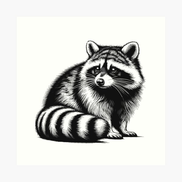 Item preview, Racoon vector/ racoon siting designed and sold by Kr1tos.