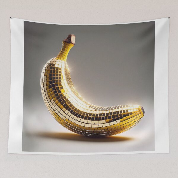 Artikelvorschau, Bananen-Discoball-Kunstwerk entworfen und verkauft von ArtfulMiller.