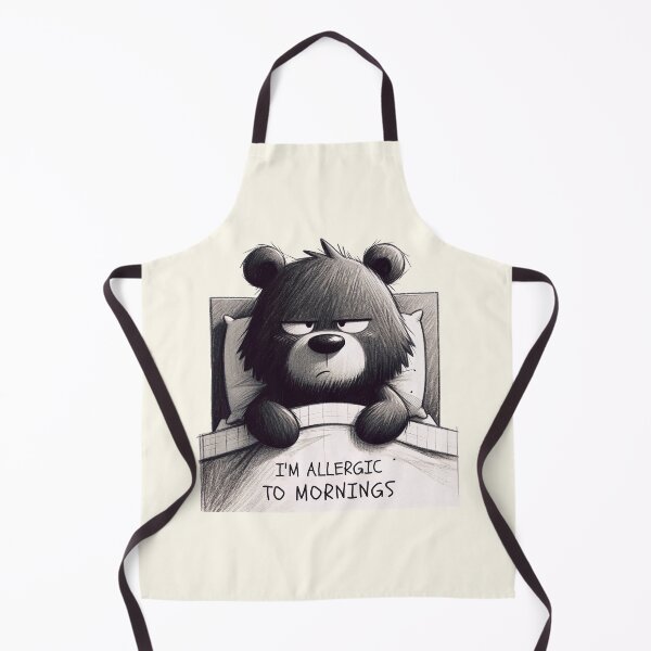 Item preview, Grumpy Bear Allergic to Mornings Illustration designed and sold by RuyaFab.