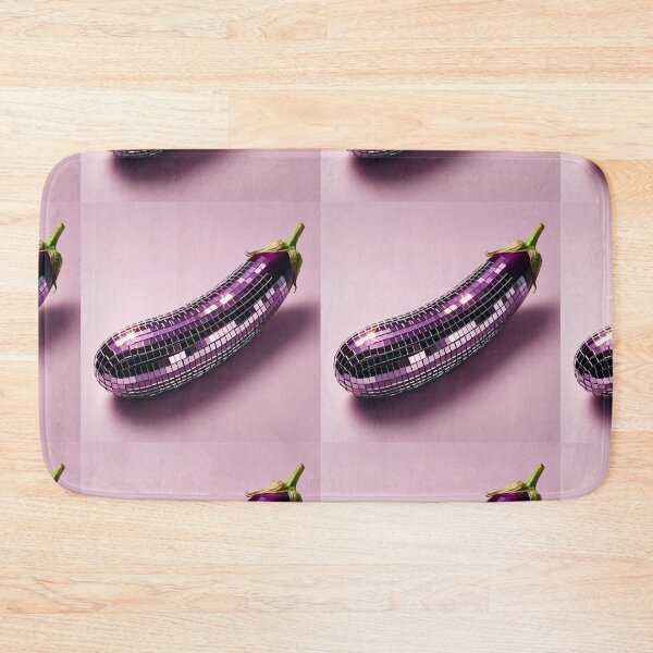 Aperçu de l'œuvre Oeuvre Disco Aubergine Discoball créée et vendue par ArtfulMiller.