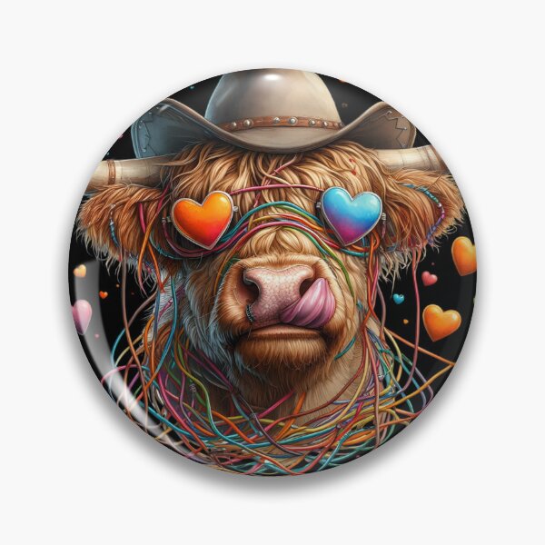 Item preview, Valentine highland cow designed and sold by MilkyForest.