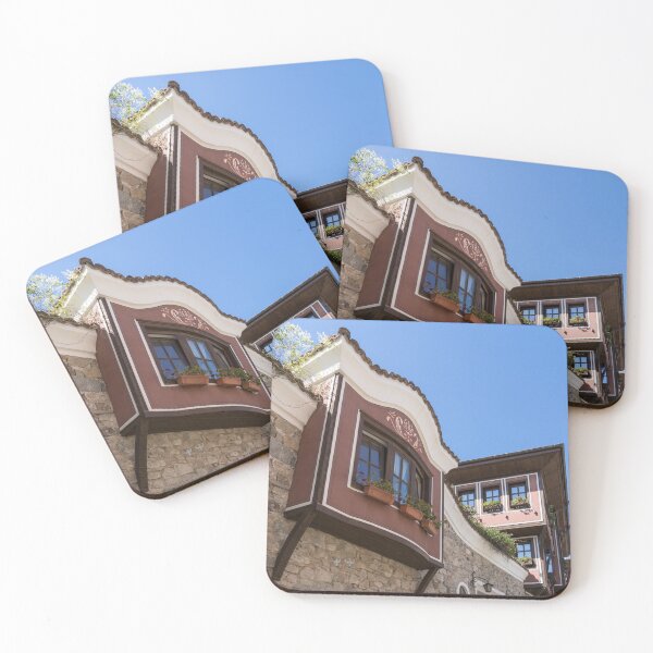 Item preview, Steep Cobblestoned Street National Revival House and Cool Oriel Window designed and sold by Georgia Mizuleva.