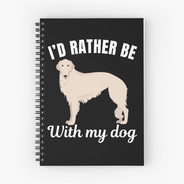 Item preview, I'd rather be with my dog, funny Russian Borzoi owner saying or quote designed and sold by NBSStore.