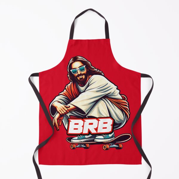 Item preview, BRB meme Jesus is coming soon Skateboarding designed and sold by plushism.