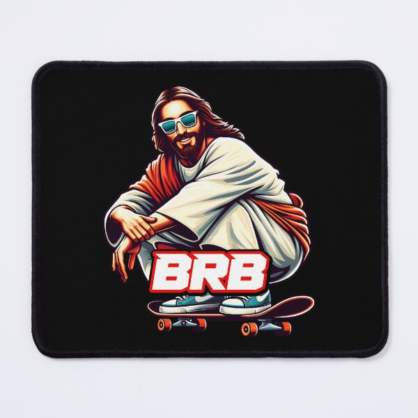 Item preview, BRB meme Jesus is coming soon Skateboarding designed and sold by plushism.