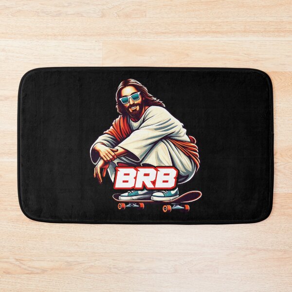 Item preview, BRB meme Jesus is coming soon Skateboarding designed and sold by plushism.