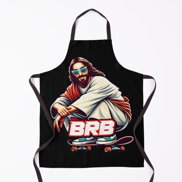 Item preview, BRB meme Jesus is coming soon Skateboarding designed and sold by plushism.