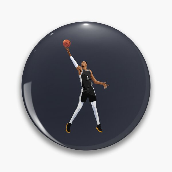 Item preview, Victor Wembanyama Vector Layup black Qiangy designed and sold by EerieHarakiri.