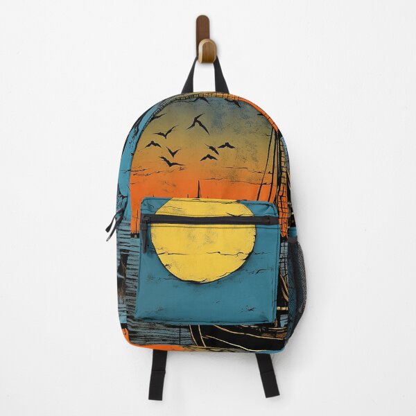 Item preview, Botany bay colorful travel vintage graphics designed and sold by wonderfulpark.