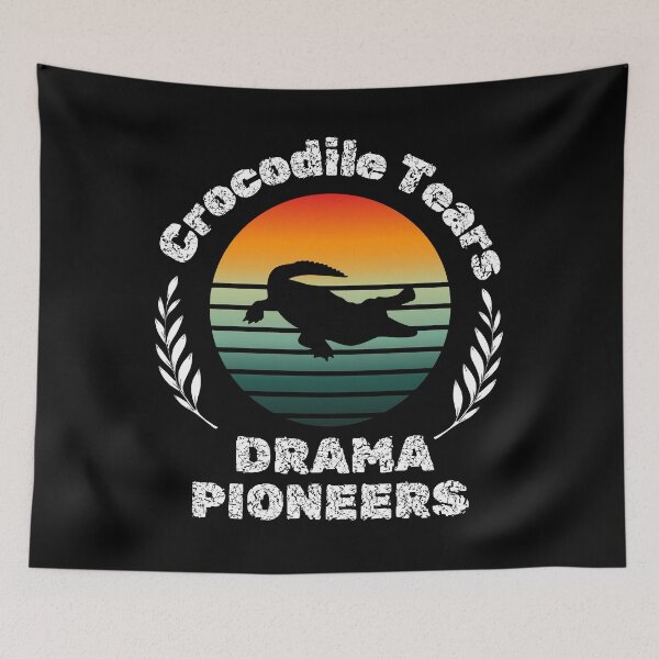 Item preview, crocodile animal alligator cute silhouette reptile retro sunset designed and sold by DesignYourWaystore.