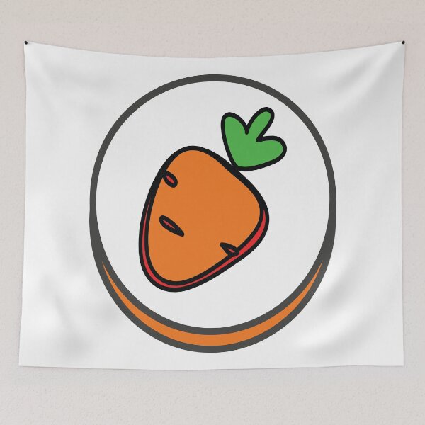 Aperçu de l'œuvre Emblème de logo de carotte Foodie créée et vendue par ProjectX23.