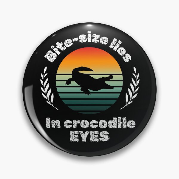 Item preview, crocodile animal alligator cute funny silhouette reptile retro sunset designed and sold by DesignYourWaystore.