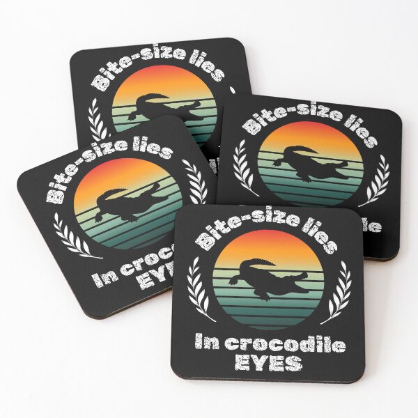 Item preview, crocodile animal alligator cute funny silhouette reptile retro sunset designed and sold by DesignYourWaystore.