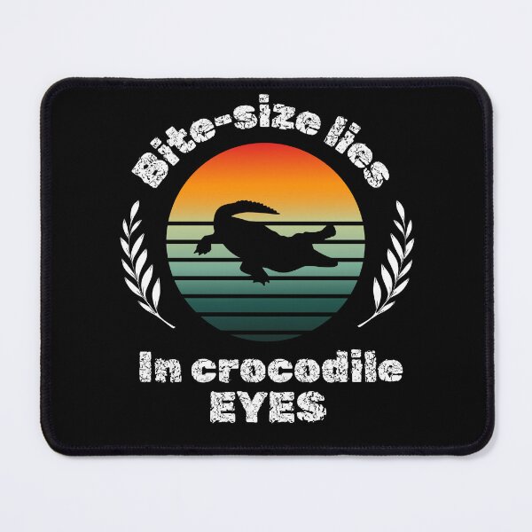 Item preview, crocodile animal alligator cute funny silhouette reptile retro sunset designed and sold by DesignYourWaystore.