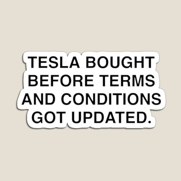 Aperçu de l'œuvre Autocollant de pare-chocs Tesla Elon Musk créée et vendue par frozencoco.