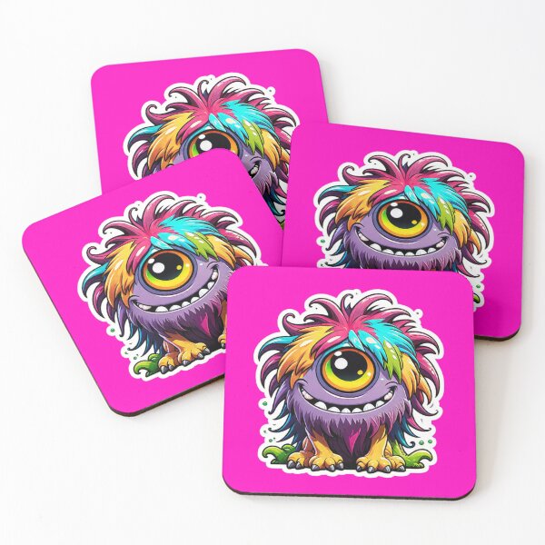 Item preview, GiggleTuft – The Color Explosion Monster designed and sold by digistampdesign.