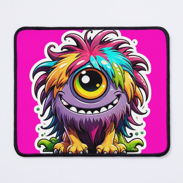 Item preview, GiggleTuft – The Color Explosion Monster designed and sold by digistampdesign.
